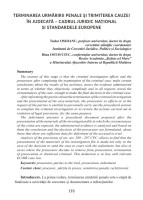 Terminarea urmăririi penale şi trimiterea cauzei în judecată - cadrul juridic național și standardele europene